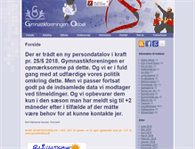Tablet Screenshot of gymnastikoksboel.dk
